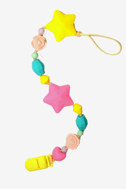 Силиконовый держатель на клипсе Майя, розовый