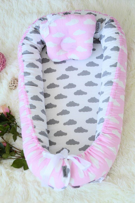 Гнездышко-кокон для новорожденных Babynest Rose Ashes