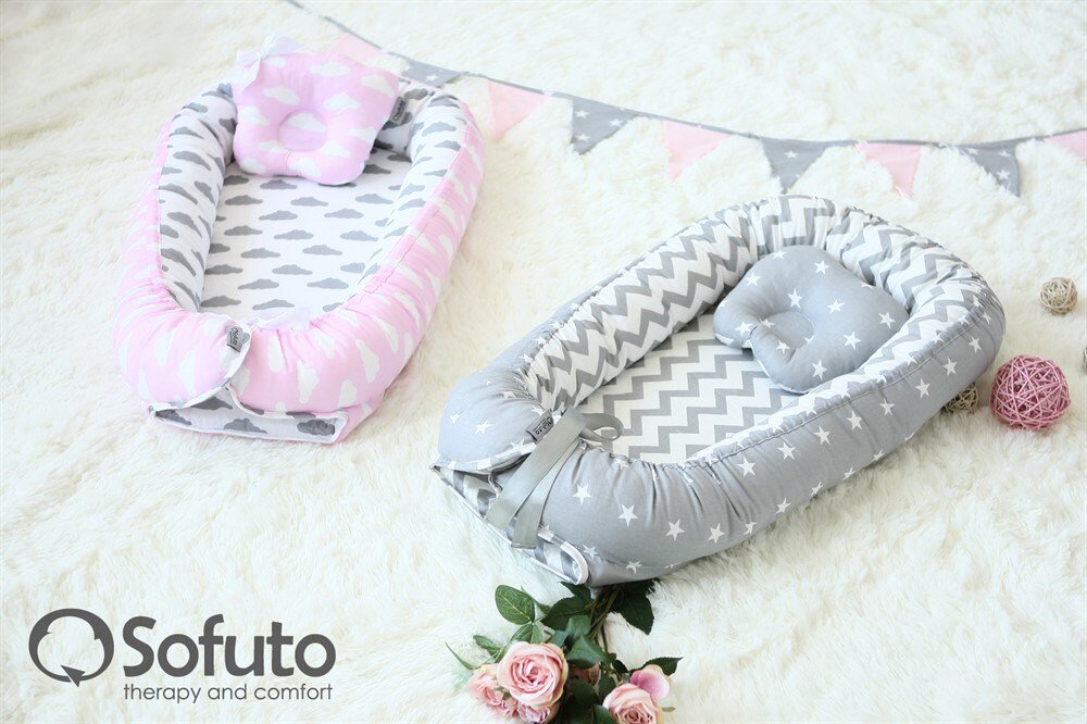 Гнездышко-кокон для новорожденных Babynest Rose Ashes