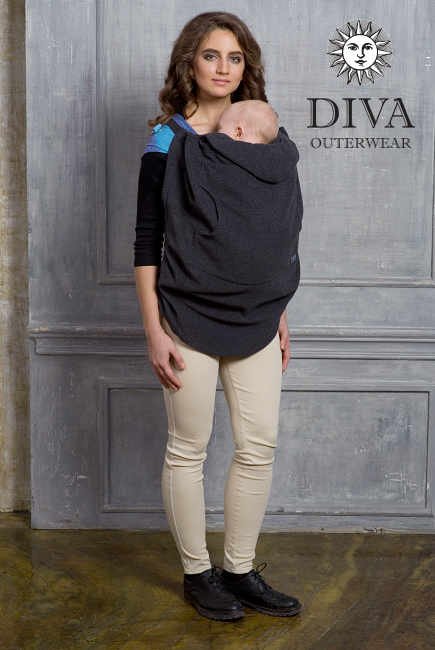 Слингонакидка из шерсти Diva Outerwear Antracite (графит)