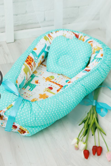 Гнездышко-кокон для новорожденных Babynest Giraffe