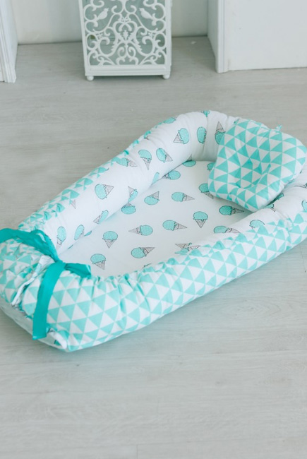 Гнездышко-кокон для новорожденных Babynest Mint Gelato
