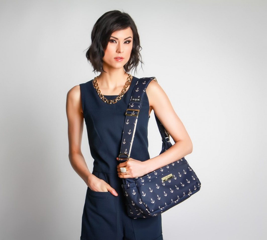 Сумка для мамы Ju-Ju-Be HoboBe, Black And Bloom