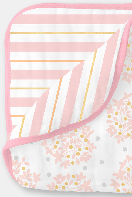 Муслиновое одеяло SwaddleDesigns, цвет Heavenly Floral Pink