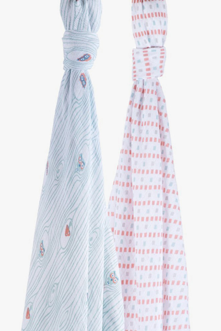 Муслиновые пеленки для новорожденного Bébé au Lait большие, Owl/Tinsley