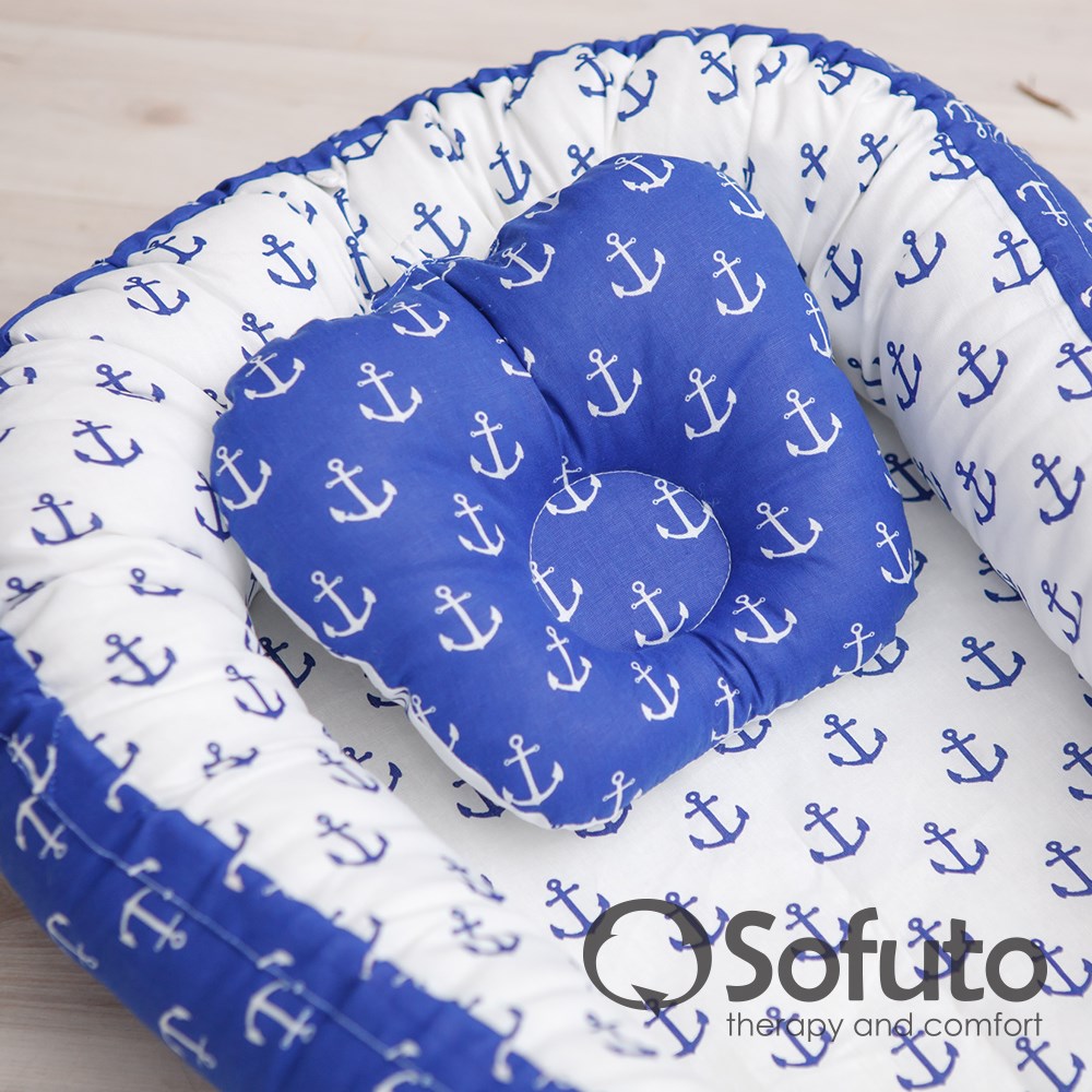 Гнездышко-кокон для новорожденных Babynest Sailor