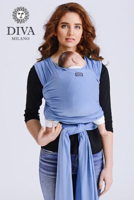 Слинг-шарф трикотажный Diva Stretchy, Cielo