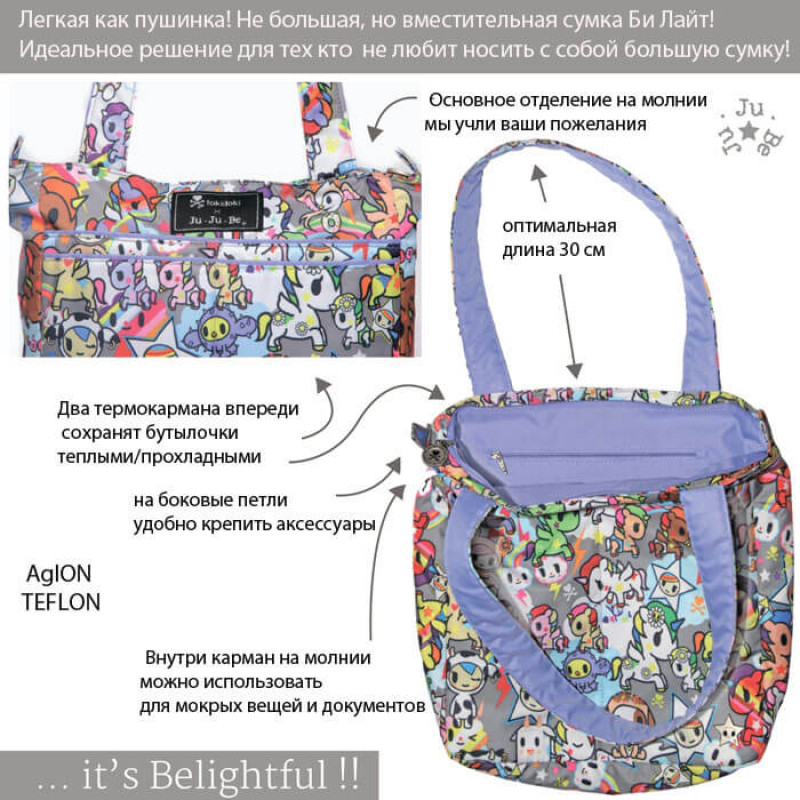 Сумка для мамы Ju-Ju-Be Be Light Tokidoki Sushi Cars