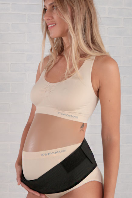 Бандаж до и послеродовой универсальный (пояс) Евромама, черный