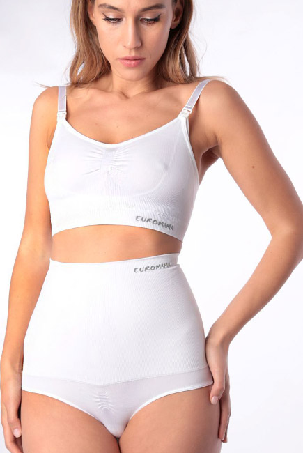 Бандаж трусы послеродовой бесшовный, белый