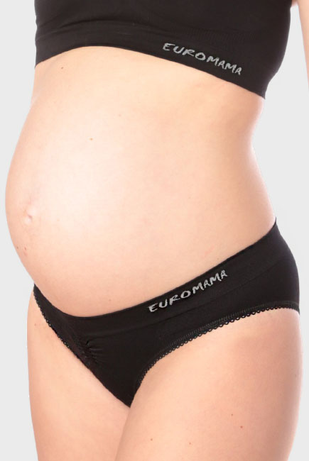 Трусы для беременных и после родов бесшовные Universal (низкие), черные