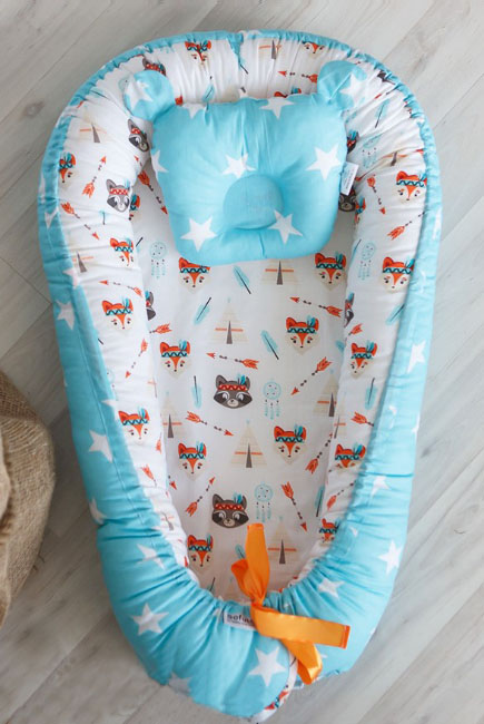 Гнездышко-кокон для новорожденных Babynest, Indians