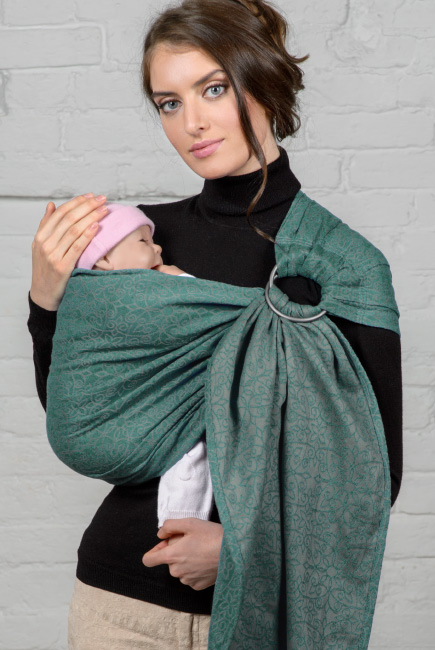 Слинг с кольцами для новорожденных Diva Basico, Atlantico