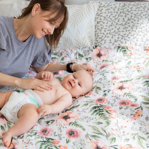 Муслиновое одеяло Adam Stork, Watercolor Flowers