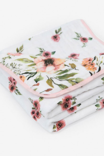 Муслиновое одеяло Adam Stork, Watercolor Flowers