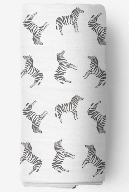 Муслиновая пеленка для новорожденных Adam Stork большая, Zebra