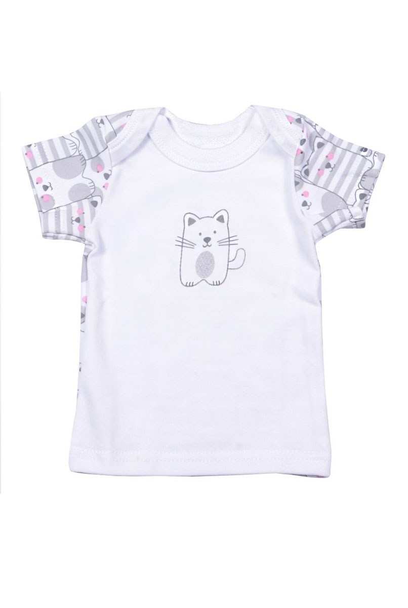 Футболка для новорожденных с коротким рукавом, кошки