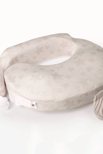 Подушка для кормления Loona эргономичная, Stars 3D экрю