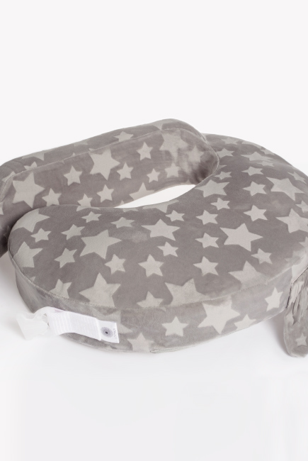 Подушка для кормления Loona эргономичная, Stars 3D серый