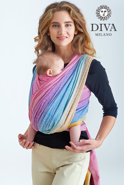 Слинг-шарф с рождения Diva Basico, Pastello (градация)
