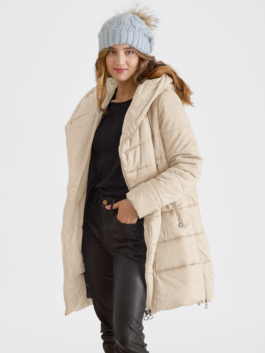 Слингокуртка зимняя (трансформер) 3в1, цвет бежевый