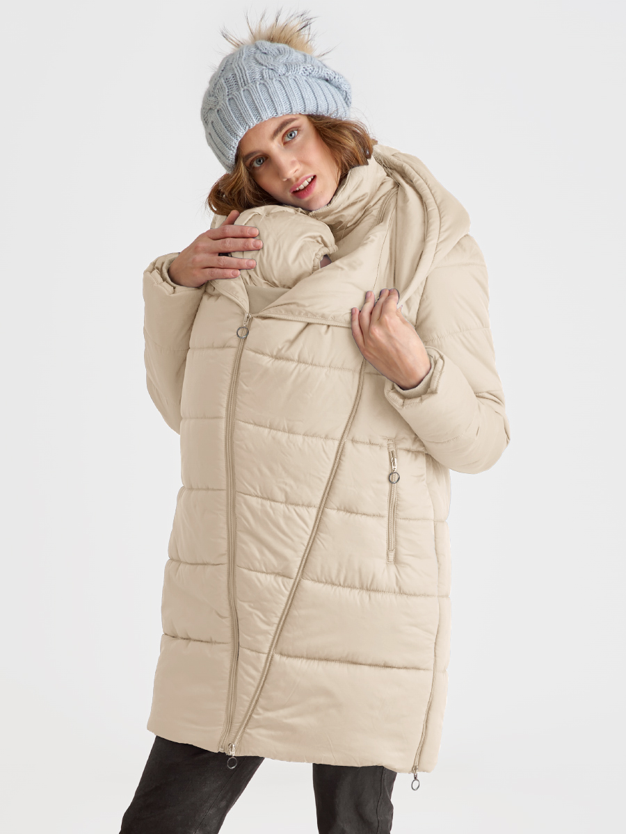 Слингокуртка зимняя (трансформер) 3в1, цвет бежевый