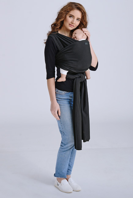 Трикотажный слинг-шарф Diva Stretchy, Nero