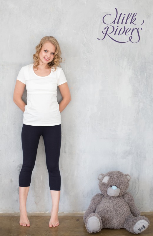 Капри для беременных и родивших Milk Rivers, темно-синие