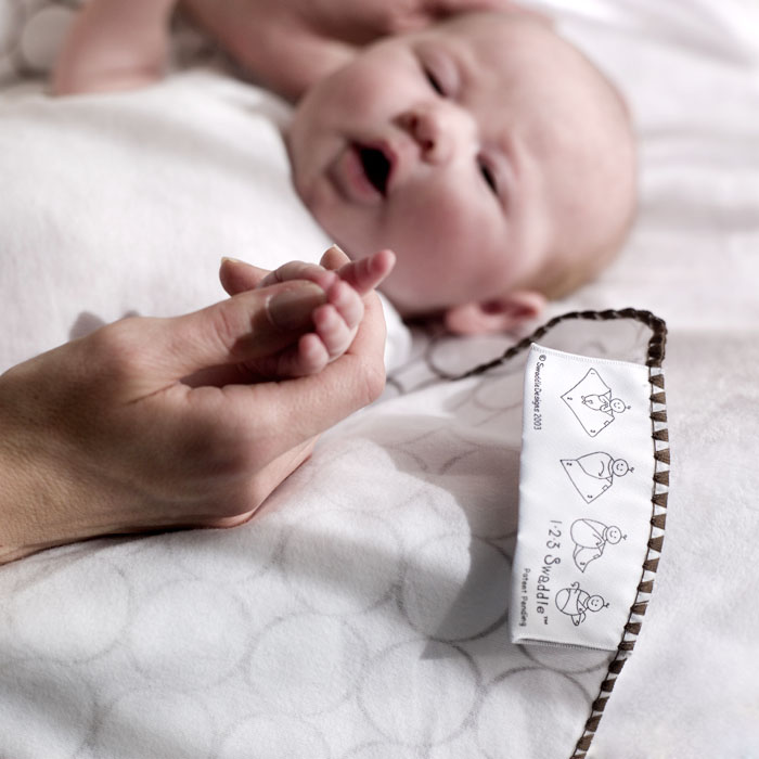 Пеленка детская тонкая SwaddleDesigns Маркизет VB Peace Love SW