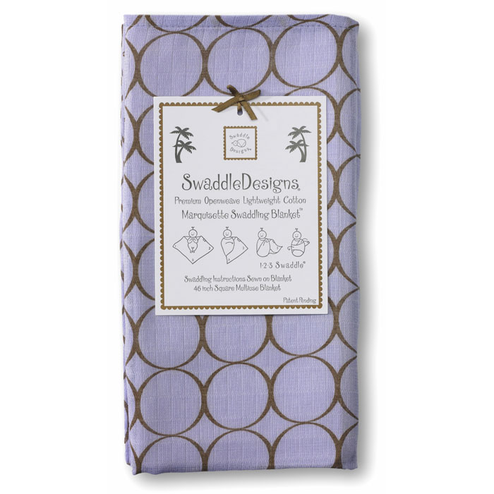 Пеленка детская тонкая SwaddleDesigns Маркизет L w/Mocha Mod