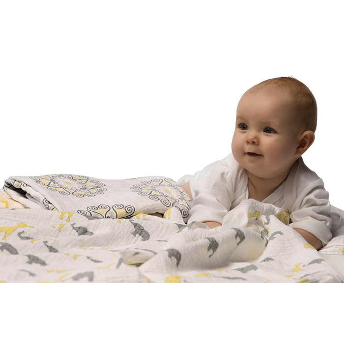 Пеленка детская тонкая SwaddleDesigns Маркизет Yellow Medallions