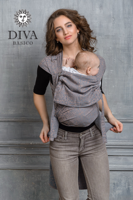 Май-слинг Diva Basico, Cacao с капюшоном