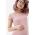 Футболка для кормящих и беременных, пудрово-розовая