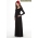 Вечернее платье для кормящих Mothers en Vogue Lola Mae Maxi, черный