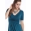 Платье для кормящих Wrap Dress короткий рукав, Dusky Tapestry Blue