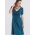 Платье для кормящих Wrap Dress короткий рукав, Dusky Tapestry Blue