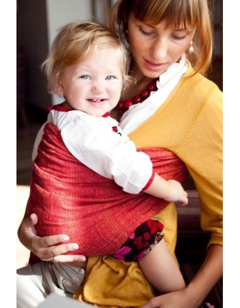 Слинг-шарф Didymos, Indio Rubin-Mandarine (рубин-мандарин)