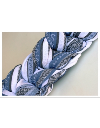 Слинг-шарф Ellevill Zara Tricolor Blue со льном