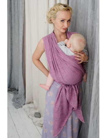 Слинг-шарф Ellevill Paisley Linen Silver-Pink