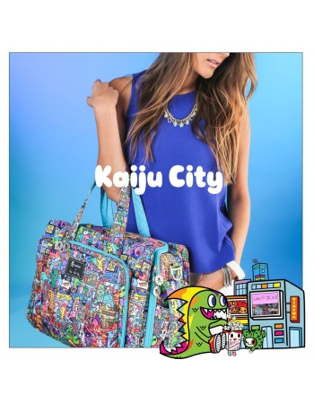 Дорожная сумка для мамы или сумка для двойни Ju-Ju-Be Be Prepared, Tokidoki Kaiju City