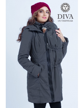 Слингокуртка зимняя 4 в 1 Diva Outerwear Grafite