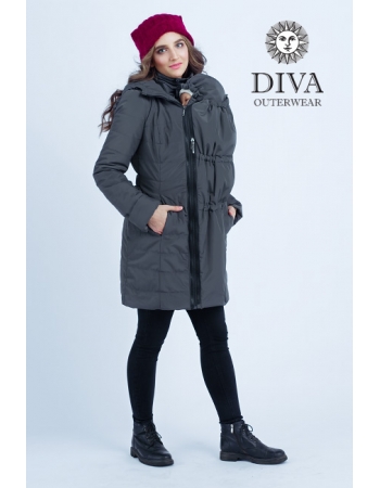 Слингокуртка зимняя 4 в 1 Diva Outerwear Grafite