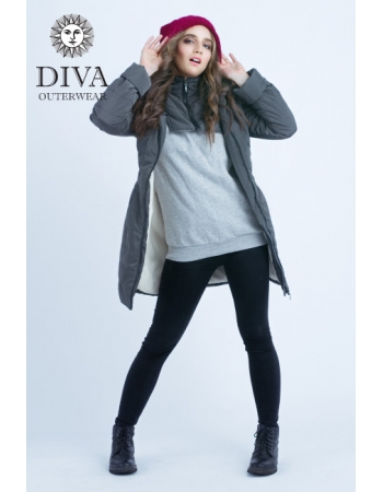 Слингокуртка зимняя 4 в 1 Diva Outerwear Grafite