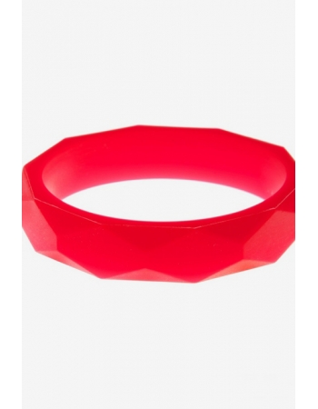 Молочный браслет из пищевого силикона, красный