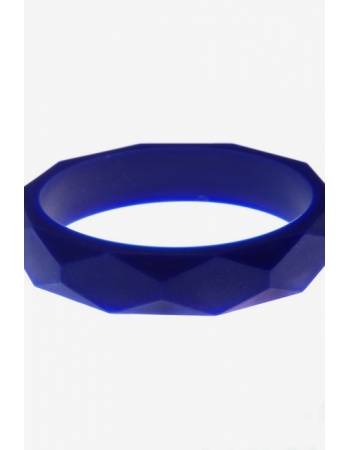 Молочный браслет из пищевого силикона, синий