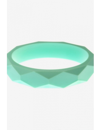 Молочный браслет из пищевого силикона, мятный