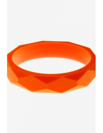 Молочный браслет из пищевого силикона, оранжевый