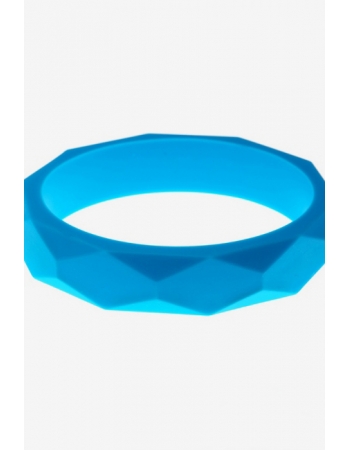 Молочный браслет из пищевого силикона, голубой