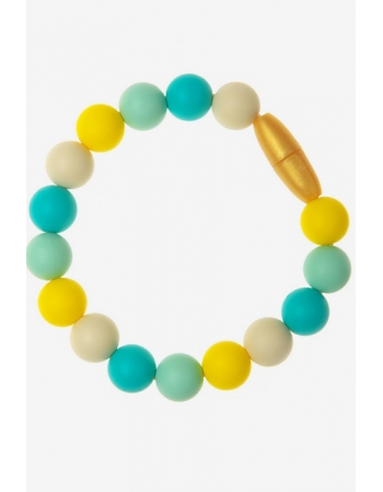 Силиконовый браслет-прорезыватель Майя, бирюзовый