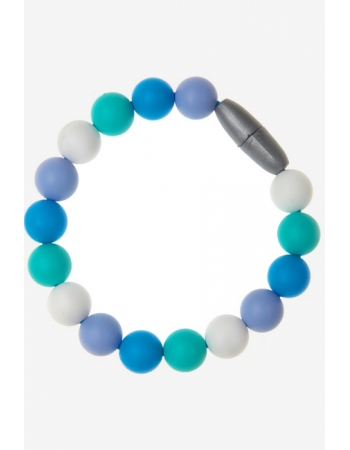 Силиконовый браслет-прорезыватель Майя, голубой